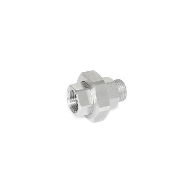 Ganter Raccordi per filtri in acciaio INOX GN 7405-NI-G1/2-B-100