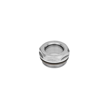 Ganter Spie di livello olio, acciaio INOX, resistente a temperature fino a 180 °C GN 743.5-11-M16X1,5-B