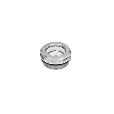 Ganter Spie di livello olio, acciaio INOX, resistente a temperature fino a 180 °C GN 743.5-32-M42X1,5-A