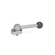 Ganter Leve di bloccaggio a camma, acciaio INOX, bloccaggio radiale, con bullone filettato GN 918.5-40-GV-R