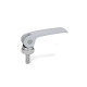 Ganter Leve a camma eccentrica con perno filettato, leva in lega di zinco pressofusa GN 927.4-101-M10-20-A-S