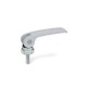 Ganter Leve a camma eccentrica con perno filettato, leva in lega di zinco pressofusa GN 927-101-M10-25-A-S