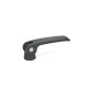 Ganter Leve a camma eccentrica con filettatura interna, leva in lega di zinco pressofusa GN 927-101-M8-B-B