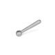 Ganter Maniglie a leva, acciaio INOX DIN 99-100-M12-N-NI