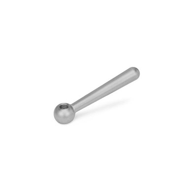 Ganter Maniglie a leva, acciaio INOX DIN 99-80-M10-N-NI