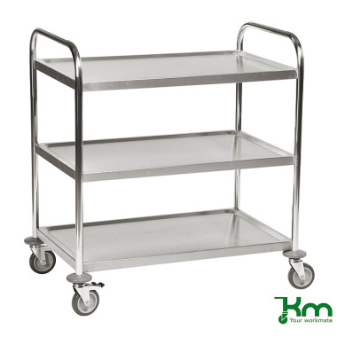 Kongamek Carrello in acciaio inox a 3 ripiani, C2 KM60355