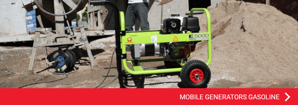 SEE MOBILE GENERATORS GASOLINE