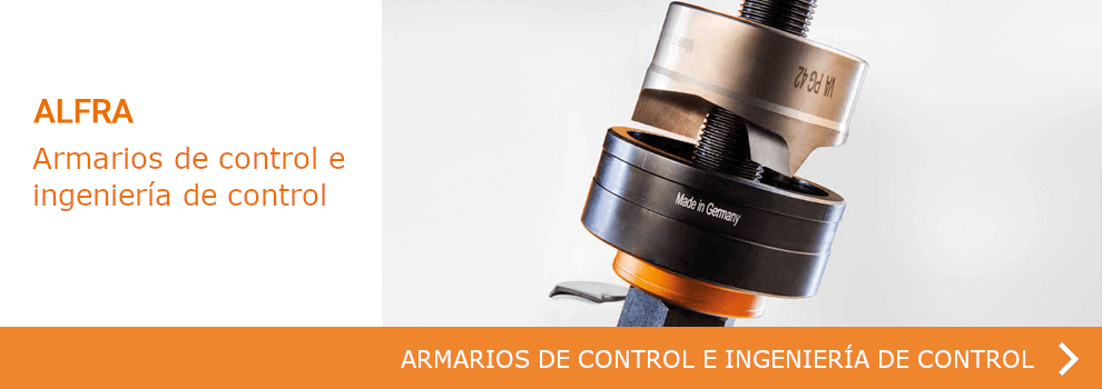 Ver todos los artículos de ALFRA en el campo de la construcción de punzonadoras, armarios de control y sistemas de control