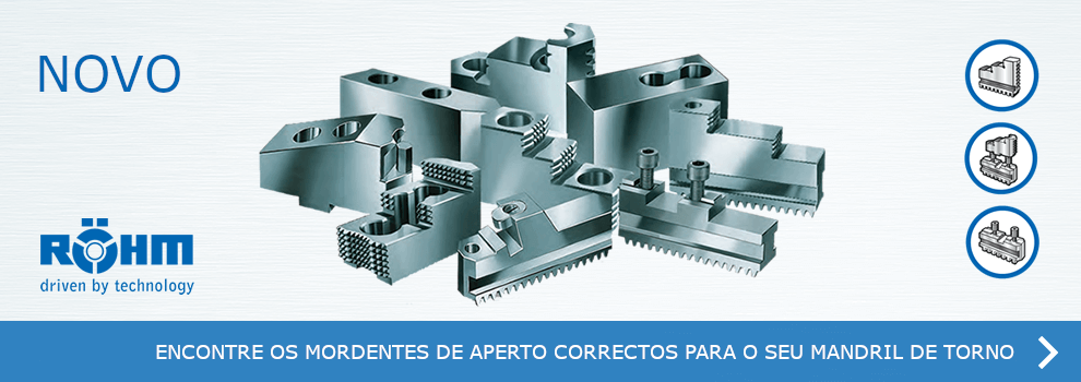 RÖHM - Encontre os mordentes correctos para o seu mandril de torno de forma fácil e conveniente.