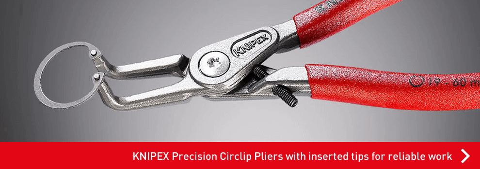 The new precision circlip pliers with locking raster