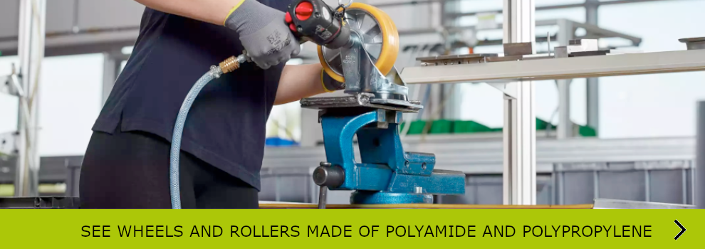 SEE ALL BLICKLE WHEELS AND ROLLERS MADE OF POLYAMIDE AND POLYPROPYLENE