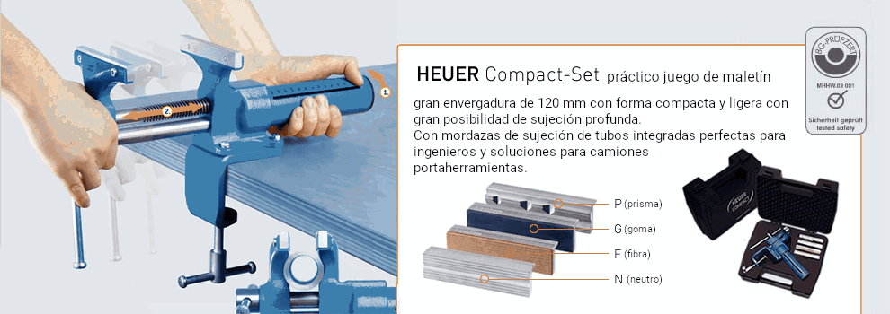 Por Compact Tornillo de banco de Brockhaus-Heuer