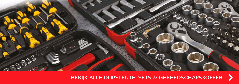 BEKIJK ALLE DOPSLEUTELSETS & GEREEDSCHAPSKOFFER