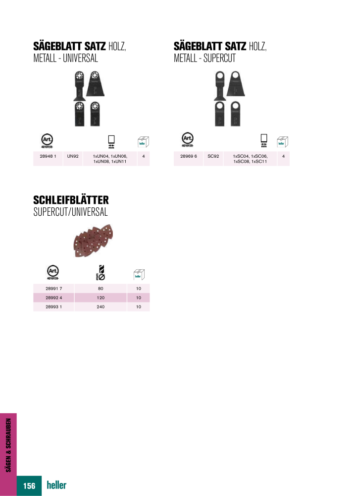 Heller Tools Katalog NR.: 1001 - Pagina 156