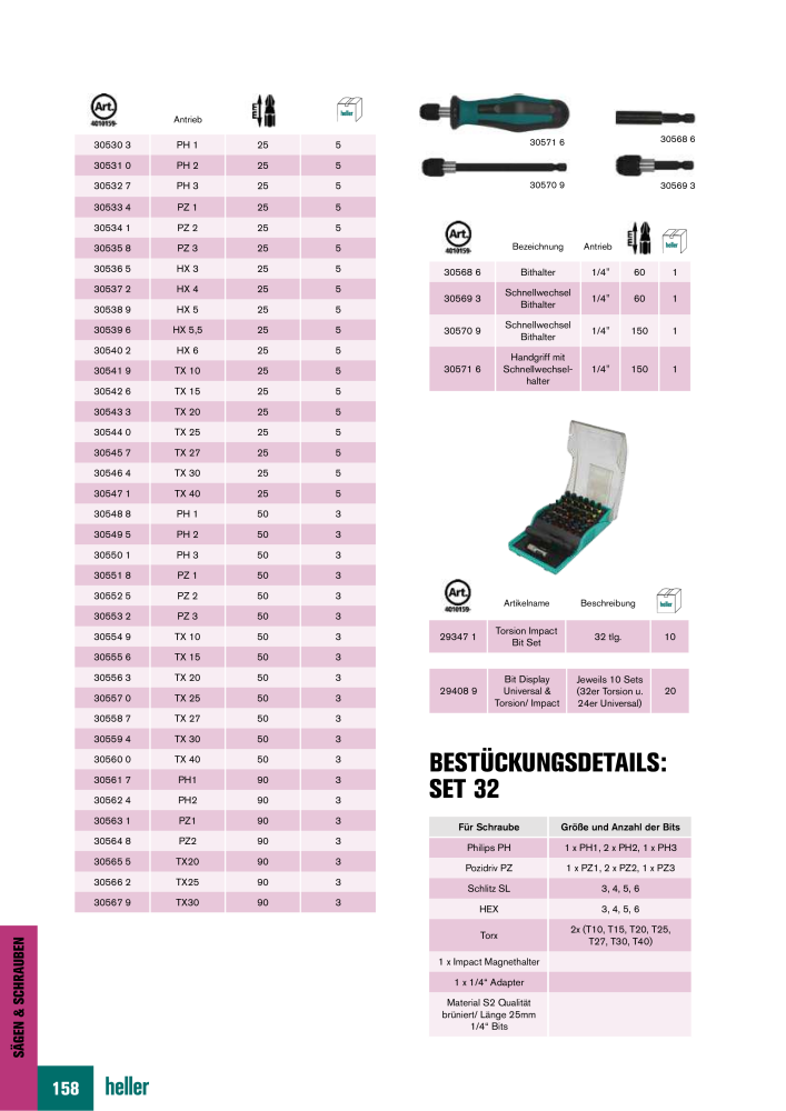 Heller Tools Katalog Nº: 1001 - Página 158