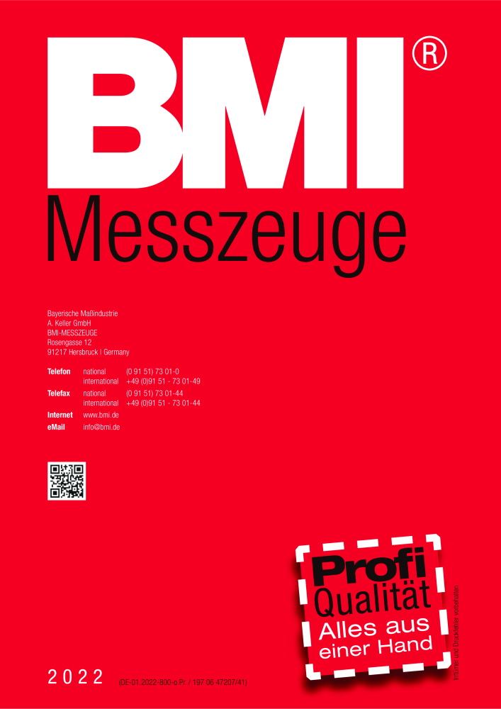 BMI Fachhandelkatalog Messwerkzeuge NO.: 101 - Page 104