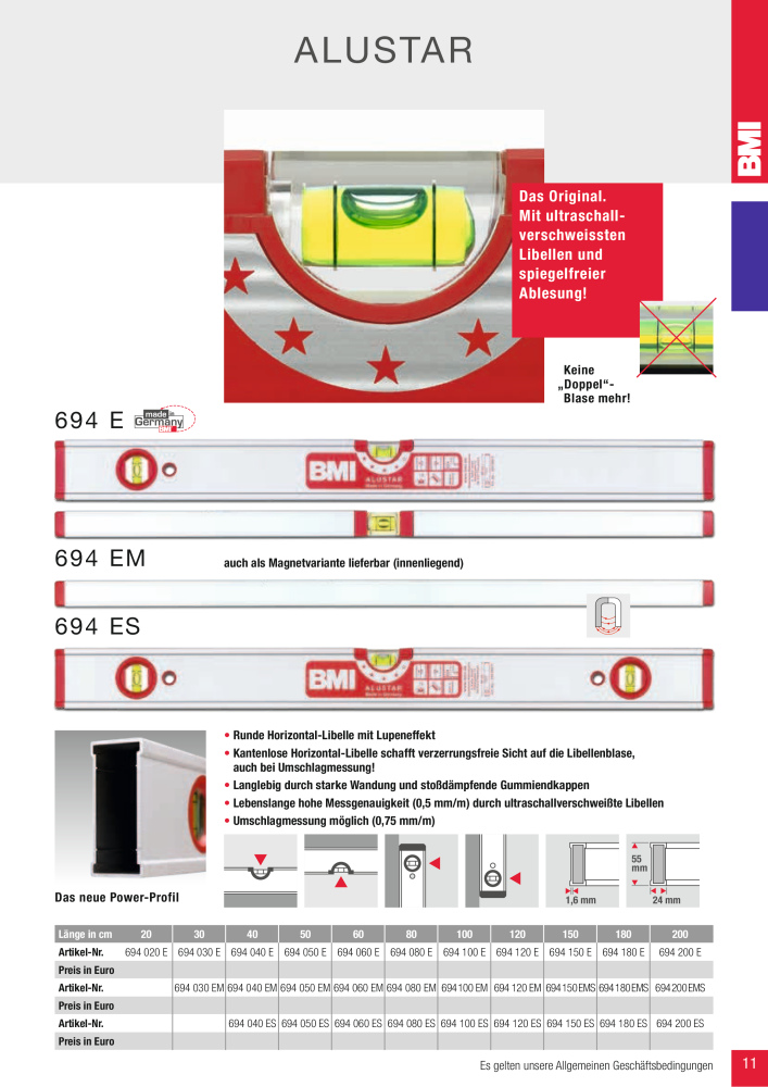 BMI Fachhandelkatalog Messwerkzeuge NO.: 101 - Page 11