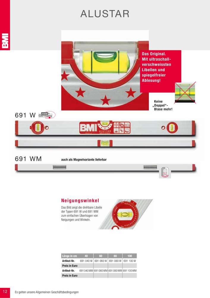 BMI Fachhandelkatalog Messwerkzeuge NR.: 101 - Seite 12