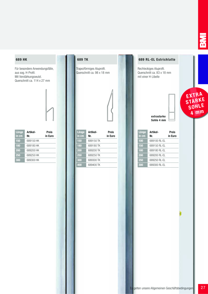 BMI Fachhandelkatalog Messwerkzeuge NR.: 101 - Seite 27