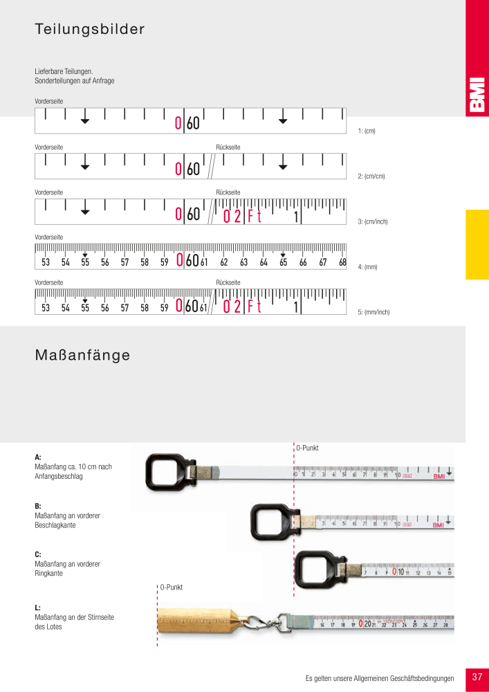 BMI Fachhandelkatalog Messwerkzeuge NO.: 101 - Page 37