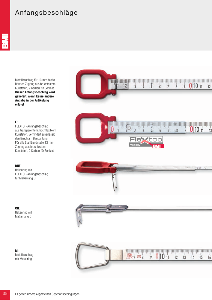 BMI Fachhandelkatalog Messwerkzeuge NR.: 101 - Seite 38