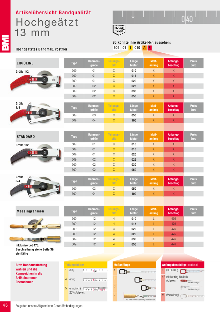 BMI Fachhandelkatalog Messwerkzeuge NR.: 101 - Seite 46