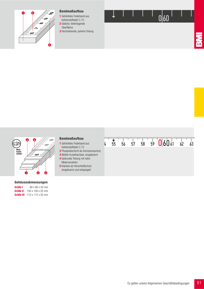 BMI Fachhandelkatalog Messwerkzeuge NO.: 101 - Page 51