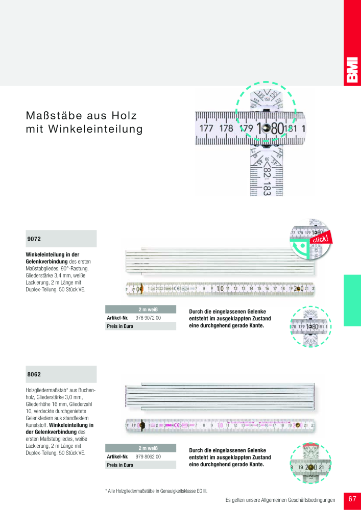 BMI Fachhandelkatalog Messwerkzeuge NR.: 101 - Seite 67