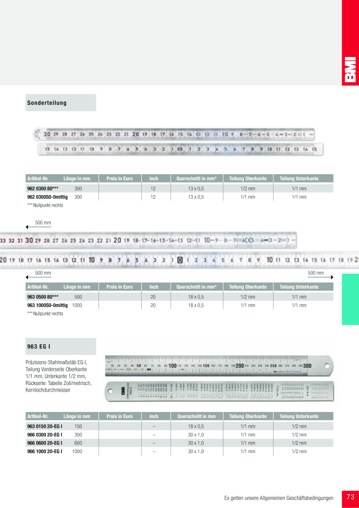 BMI Fachhandelkatalog Messwerkzeuge NO.: 101 - Page 73