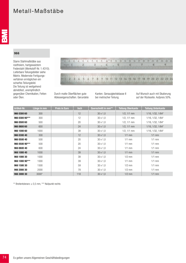 BMI Fachhandelkatalog Messwerkzeuge NR.: 101 - Seite 74