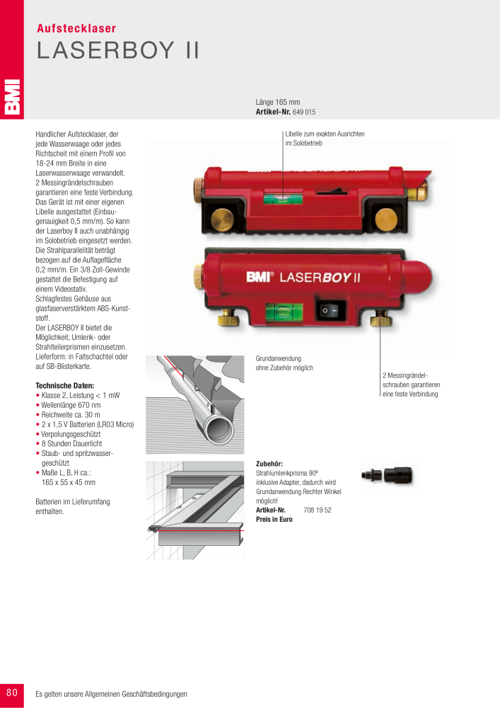 BMI Fachhandelkatalog Messwerkzeuge NR.: 101 - Seite 80