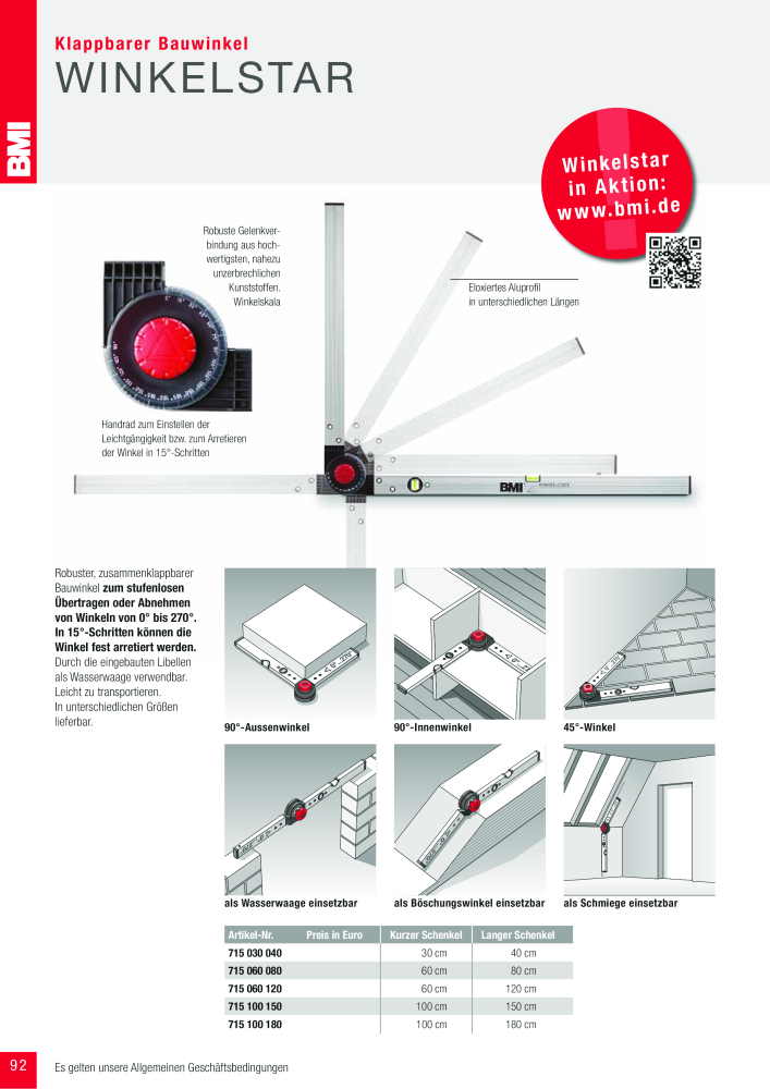 BMI Fachhandelkatalog Messwerkzeuge NR.: 101 - Seite 92