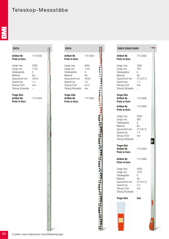 BMI Fachhandelkatalog Messwerkzeuge NR.: 101 - Seite 96