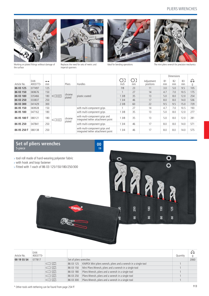 Knipex General Catalogue NO.: 105 - Page 114