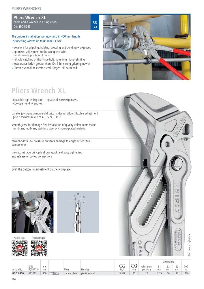 Knipex General Catalogue NEJ.: 105 - Sida 115