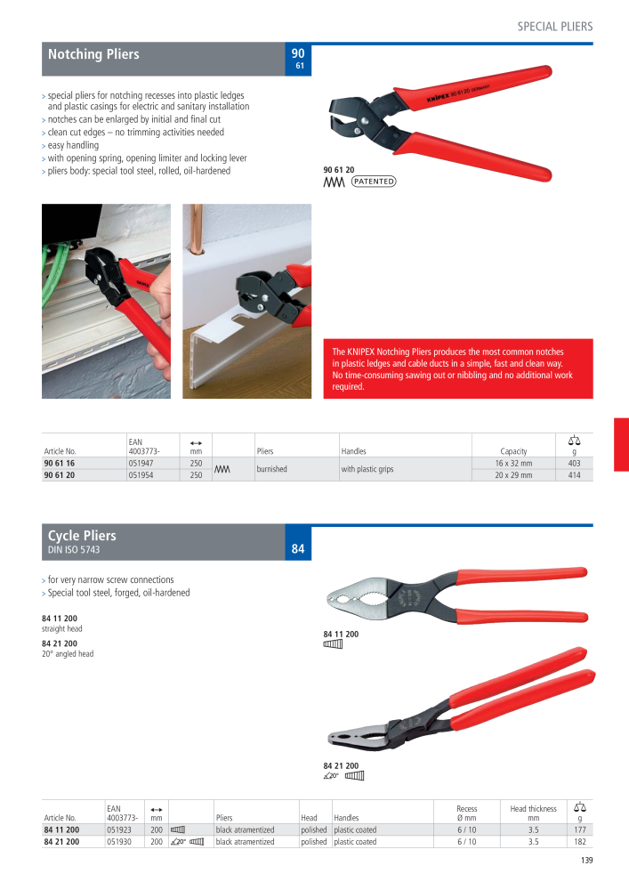 Knipex General Catalogue NO.: 105 - Page 140