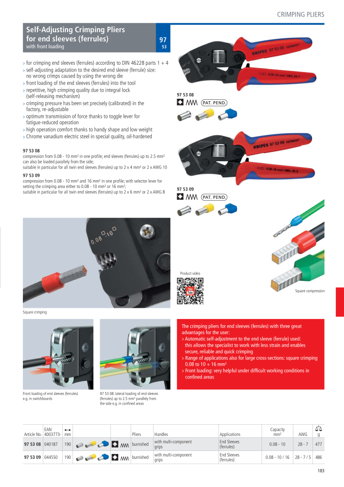 Knipex General Catalogue NR.: 105 - Seite 184