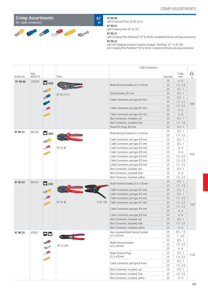 Knipex General Catalogue NEJ.: 105 - Sida 188