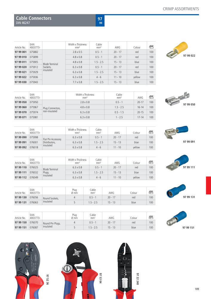 Knipex General Catalogue Nº: 105 - Página 190