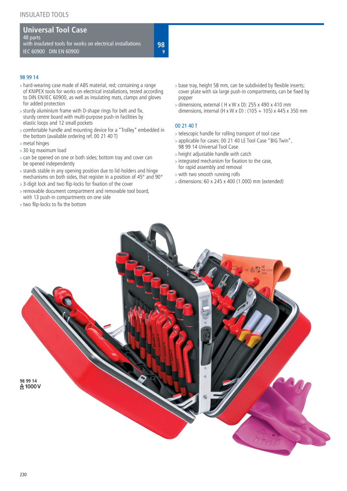 Knipex General Catalogue n.: 105 - Pagina 231