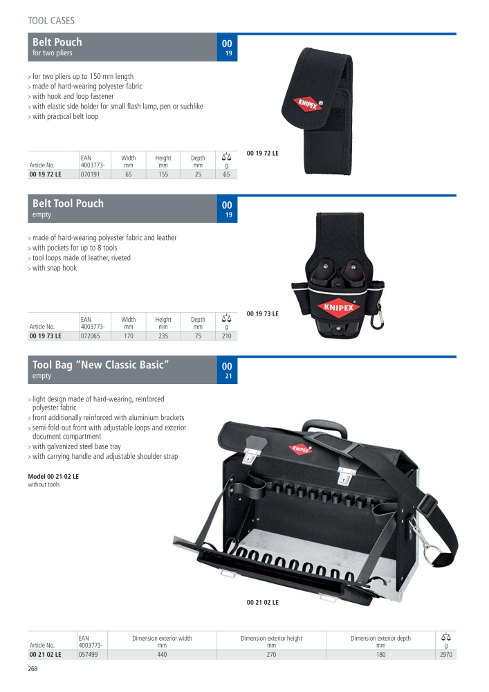 Knipex General Catalogue NR.: 105 - Strona 269