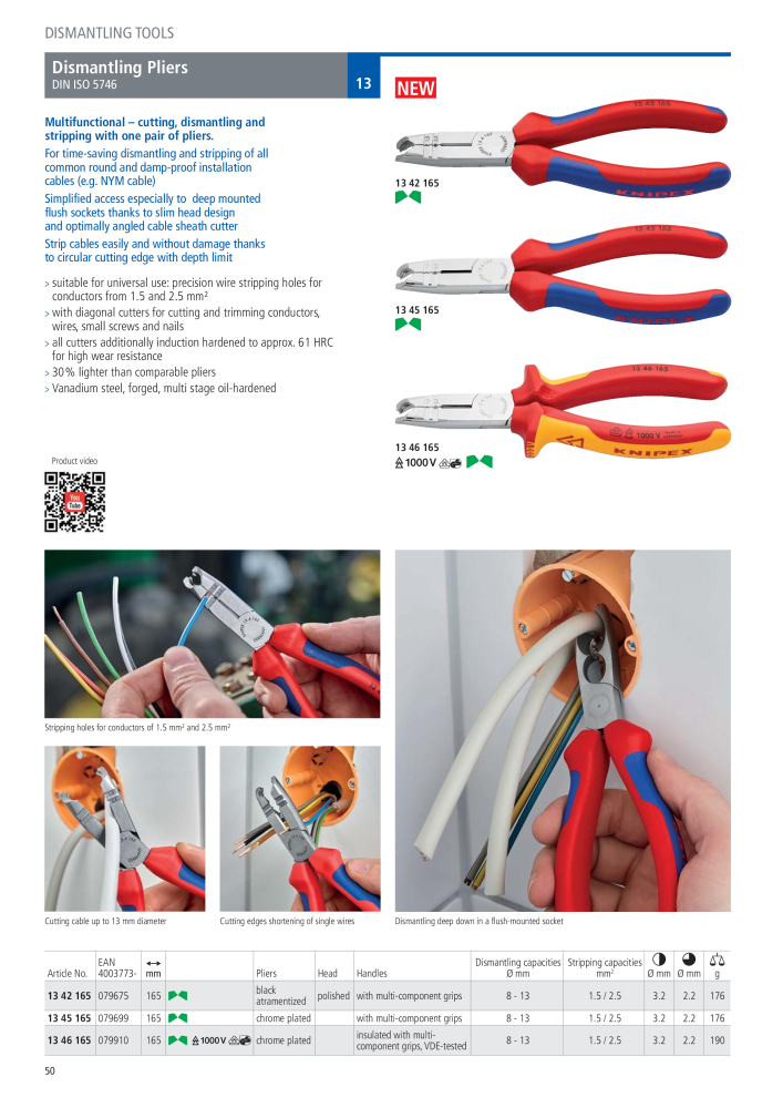 Knipex General Catalogue NEJ.: 105 - Sida 51