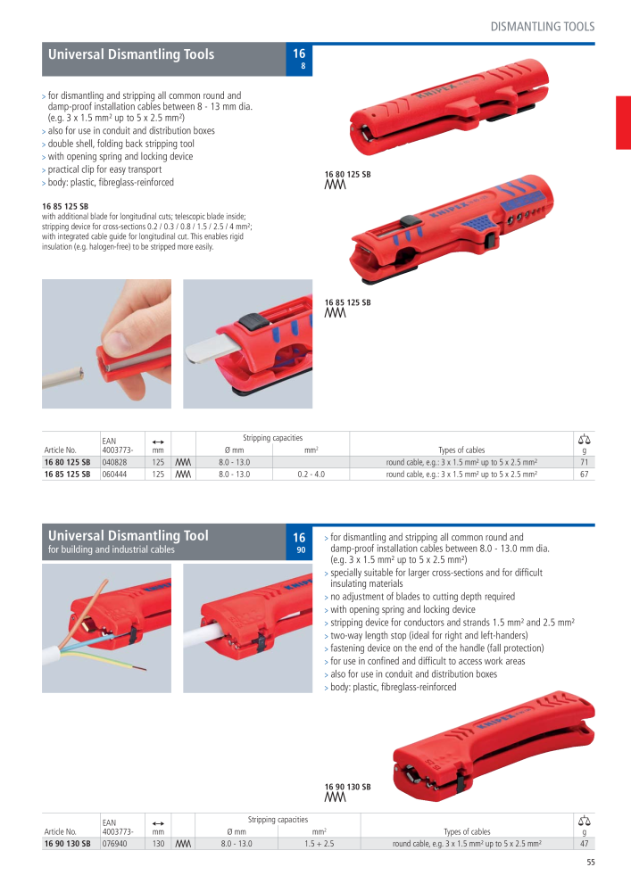 Knipex General Catalogue NR.: 105 - Strona 56