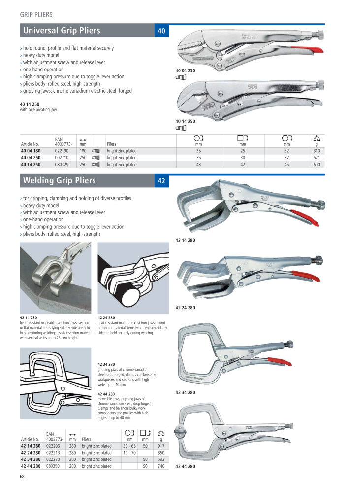 Knipex General Catalogue NEJ.: 105 - Sida 69