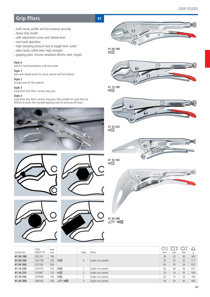 Knipex General Catalogue NR.: 105 - Strona 70