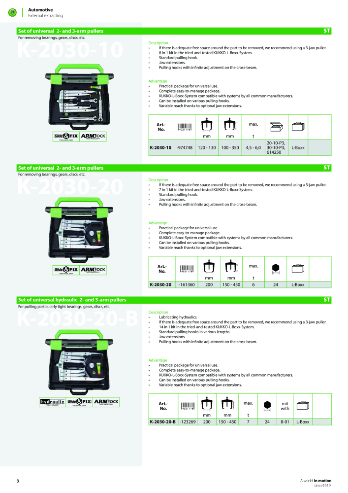 Kukko Automotive - extractor puller catalogue Nº: 1155 - Página 10