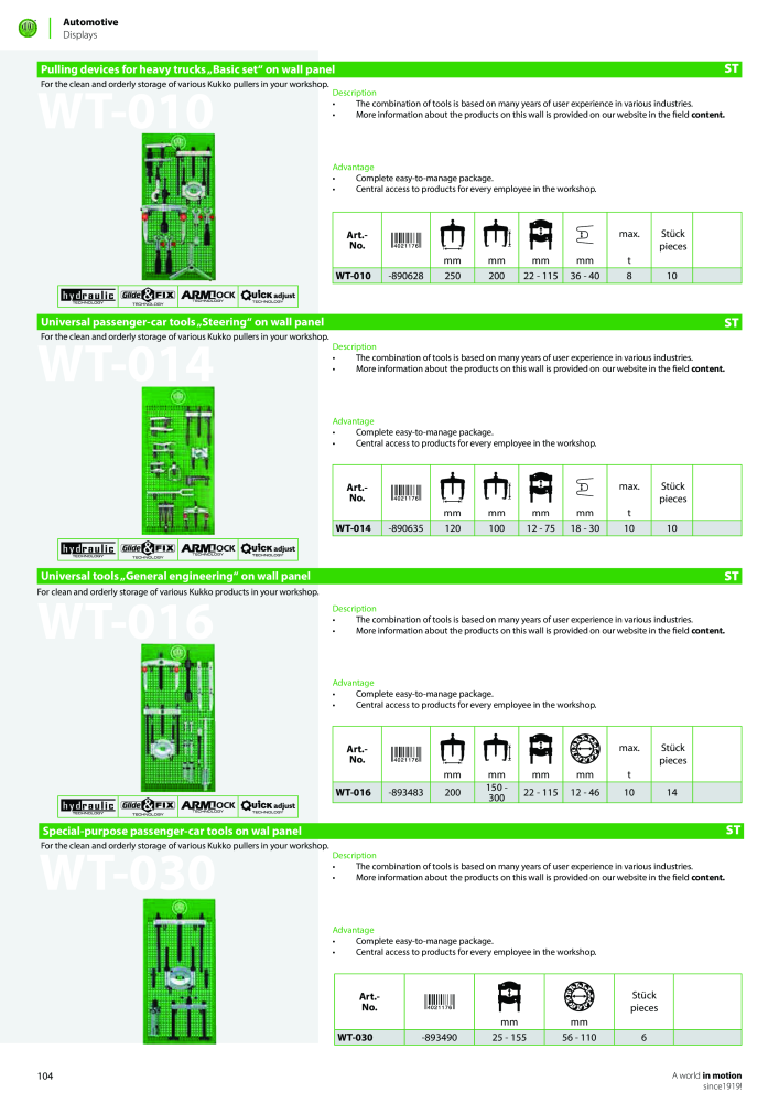 Kukko Automotive - extractor puller catalogue Nº: 1155 - Página 106