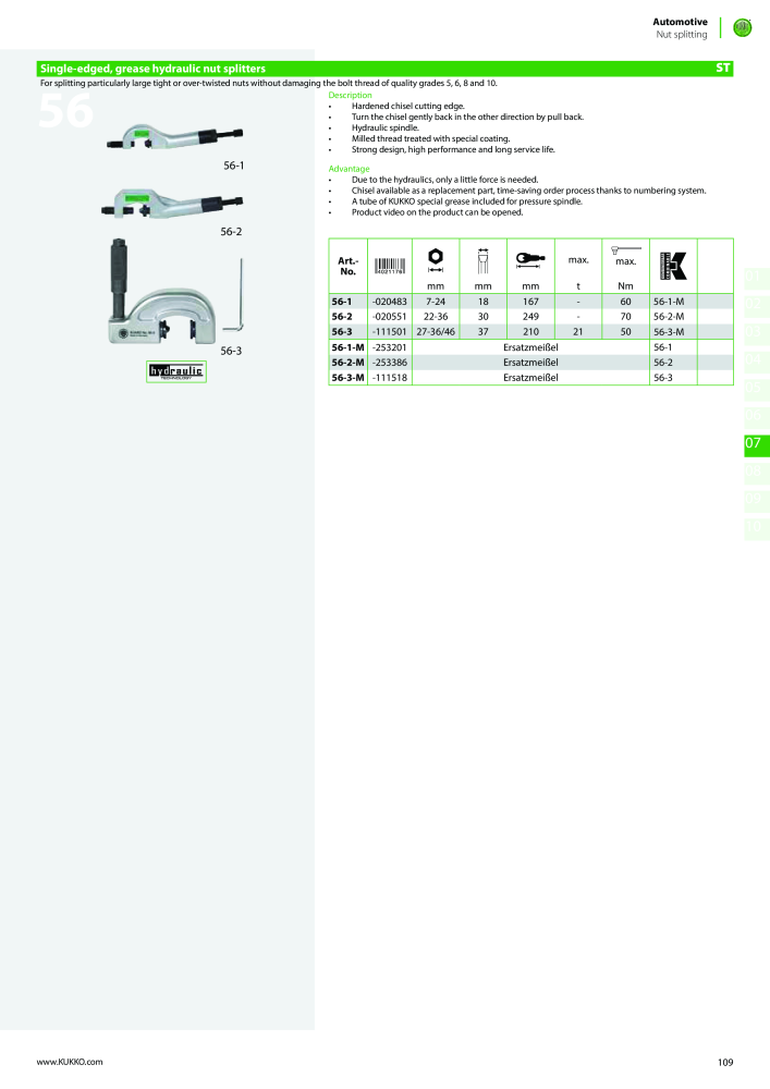 Kukko Automotive - extractor puller catalogue NR.: 1155 - Seite 111