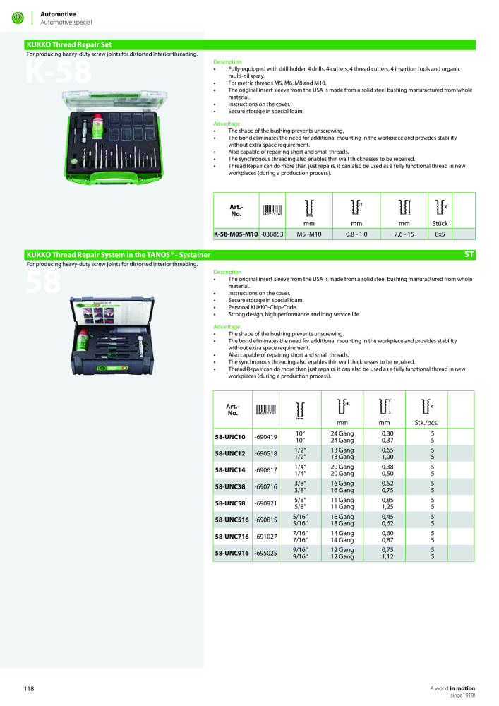 Kukko Automotive - extractor puller catalogue Nº: 1155 - Página 120