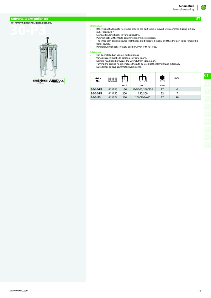 Kukko Automotive - extractor puller catalogue Nº: 1155 - Página 13